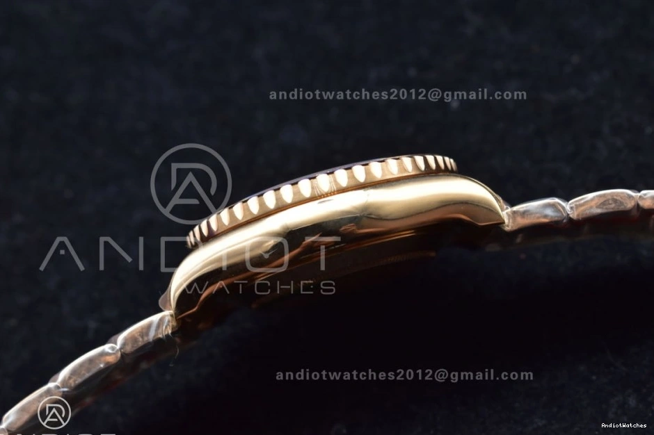 RG Ceramic Blue TopPick YachtMaster on A 1223 Edition RG Bracelet 1:1 Best 116685 II GMF 0429